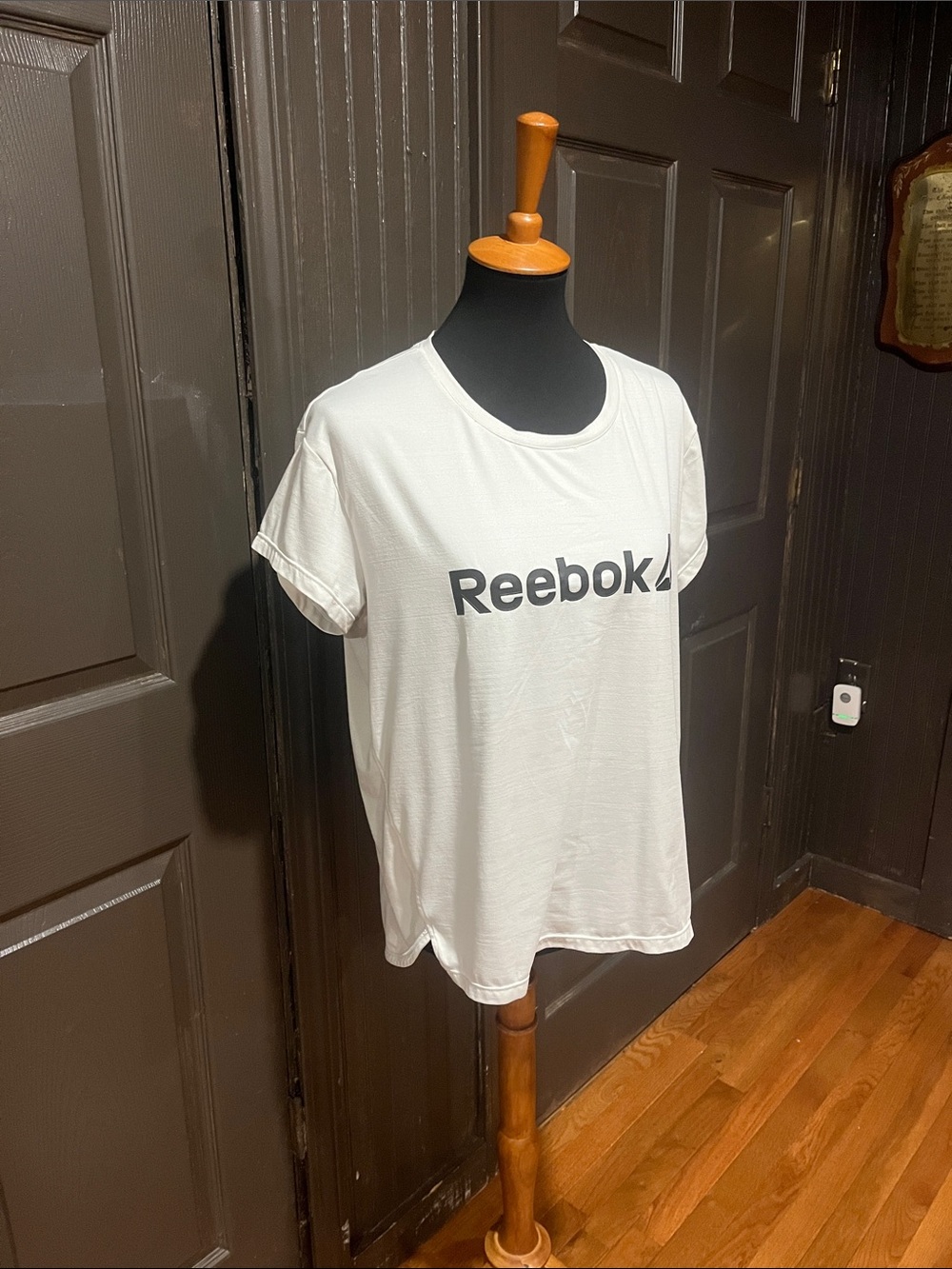 Reebok White Tee with Black Logo